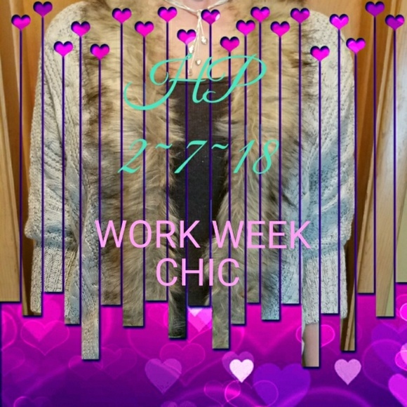 HPπππOnly 1 left~FAUX FUR TRIMMED SWEATERS - Picture 7 of 7